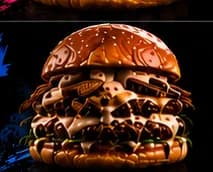Smash Burger Truffle Tune mit gebratenen Champignons und Trüffelmayo
